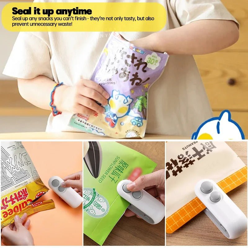 SealSnap USB Bag Sealer (2-in-1 Sealer & Cutter)